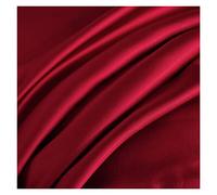 Drap Plat de Couleur Unie Drap de lit en Soie de mûrier Naturel King Queen Size Luxe Drap de lit Confortable Super Doux (Color : Red, Size : 230x250cm)