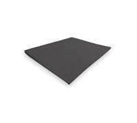 Drap Plat En Coton 260x300 Cm Percale Anthracite, Par Soleil D'ocre