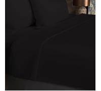 Soleil d'Ocre - Drap plat coton 57 fils - 240x290 cm - Noir