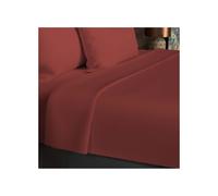 Soleil d'Ocre – Drap plat – Coton 57 fils – 260x300 cm – Uni brique