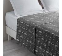 Drap plat en coton "Aristide" - Gris anthracite - 180 x 290 cm Gris G