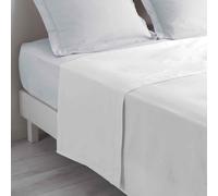 Drap plat Biolina en coton biologique blanc 180x290