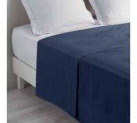 Douceur d'Intérieur Drap plat Biolina en coton biologique 240x300 Bleu marine G