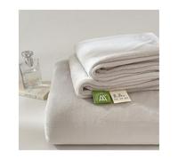 Drap Plat en Flanelle 1/2 Personnes 120x230cm à 240x270cm Ultra Doux Drap sans élastique Confortable et Moelleux en Polaire de Velours for d'hiver(Light Gray,240x250cm)
