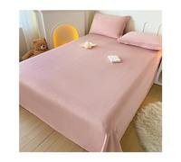 Drap Plat en Flanelle 1 2 Personnes Drap de Dessus en Polaire Ultra Doux, Drap Plat en Microfibre Confortable et Respirant (Color : Pink A, Size : 200x230cm)