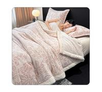 Drap Plat en Flanelle 1 2 Personnes Drap de Dessus en Polaire Ultra Doux, Drap Plat en Microfibre Confortable et Respirant (Color : Pink, Size : 200x230cm)