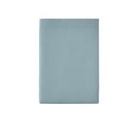 Drap Plat en Percale de Coton, Première, Bleu Glacier, 270x300 cm, Essix
