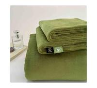 Drap Plat Flanelle Hiver Chaude Drap de lit Polaire Drap du Dessus 1/2 Personne Doux Douillet(Moss Green,240x250cm)