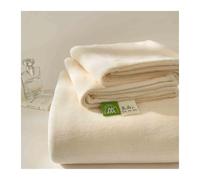 Drap Plat Flanelle pour 1 2 Personnes Drap du Dessus 160x230cm 200x230cm 240x250cm 240x270cm Drap Plat en Polyester Doux pour lit 90cm à 200cm(Beige,200x230cm)