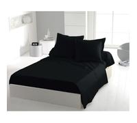 Drap plat - HOME LINGE PASSION - HP72094 - Microfibre 82 g - 180 x 290 cm - Noir
