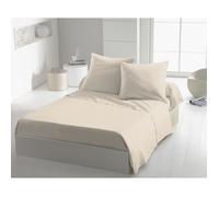 Drap plat - HOME LINGE PASSION - HP72097 - Microfibre 82 g - 240 x 300 cm - Beige ivoire