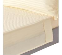 Drap plat - Homescapes - Jaune pastel - 100% coton égyptien - 330 fils - 230 x 255 cm