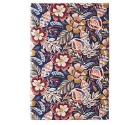 Drap Plat imprimé en Satin de Coton, Folk Flowers, 240x300cm, Essix