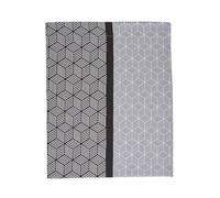 Drap Plat imprimé Made in France, Quentin, 240 x 300 cm, Origin, Blanc et Noir