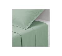 Atmosphera Drap plat Intérieur en coton 240x290 cm vert céladon