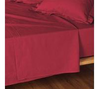 Douceur d'Intérieur Drap plat Lina 240×300 cm 100% coton 2 personnes Marsala