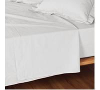 Douceur d'Intérieur Drap plat Lina 240 x 300 cm 100% coton Blanc