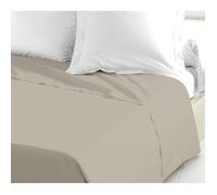 Drap plat - LOVELY HOME - 100% coton - 180 x 190 cm - Beige Clair