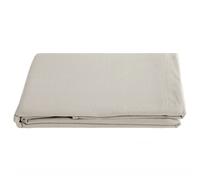 Drap plat PALACE pur coton lavé 240x290 cm uni beige nacre