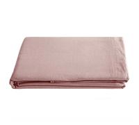 Drap plat PALACE pur coton lavé 240x290 cm uni rose