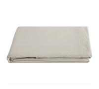 Drap plat PALACE pur coton lavé 270x290 cm uni beige nacre