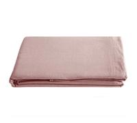 Drap plat PALACE pur coton lavé 270x290 cm uni rose