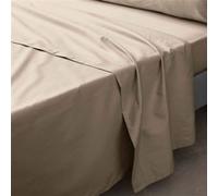 Douceur d'Intérieur Drap plat Percaline 240 x 300 cm Sable