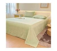 Drap Plat Polaire Flanelle 1 2 Personnes 160x230cm 240x250cm 240x270cm pour Lit 90-100cm 180cm 200cm Douce Et Chaude(Fruit Green,240x270cm)
