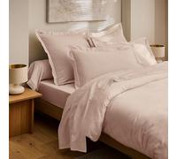 Drap Plat Prestige 100% Satin de Coton Peigné 120 Fils/cm² Coton Pur (Rose Blush, Drap Plat 240 x 300 cm)