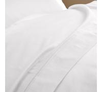 Drap Plat "Prestige" - Satin De Coton - Blanc