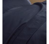 Drap Plat "Prestige" - Satin De Coton - Bleu Velours