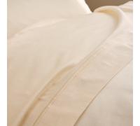 Drap Plat "Prestige" - Satin De Coton - Creme