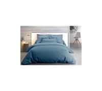 Drap Plat Uni Orage Percale Anne de Solène 270 x 310