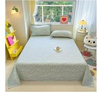 Drap plat vintage à motifs floraux - Drap en coton artistique premium doux, motif chic romantique de fleurs sauvages et panda, drap plat uniquement pour femmes et filles, literie décorative thème