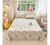 Dessus plat vintage - Drap en coton doux de qualité supérieure - Motif panda - Fleurs sauvages et romantiques - Pour femmes et filles - Motif jardin (#20, 160 x 230 cm)