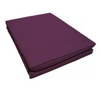 Douceur d'Intérieur Drap plat Lina Myrtille 180 x 290 cm 100% coton Violet