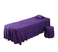 Drap Table Massage 1 housse de lit massage for table salon beauté, jupe, SPA douce for la peau avec trou(Color 1,60X180 bedskirt only)