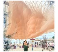 Drapé De Plafond Ondulé, Tissu Pare-soleil, Rideau Décoratif En Baldaquin (intérieur/extérieur) Pour Mariage Sur La Plage, Hall D'hôtel, Patio Ou Rue Commerçante(Yellow-C,500x40cm/197x15.7"-30)