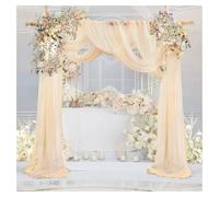 Drapé Mariage Tissu de drapage for Arc de Mariage, en Mousseline de Soie, Rose poussiéreuse, for Plafond de fête, for Arche pour
