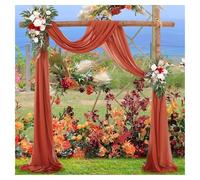 Drapé Mariage Tissu de drapage for Arc de Mariage, en Mousseline de Soie, Rose poussiéreuse, for Plafond de fête, for Arche pour