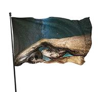 Drapeau 0,9 x 1,5 m Bannière décorative d'extérieur Grand Cool Stone Starry Sky Drapeau amusant Couleur vive en polyester pour déco