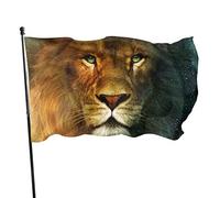 Drapeau 0,9 x 1,5 m Bannière décorative d'extérieur Grand Lion Couleur vive en polyester pour décoration d'intérieur