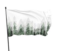 Drapeau 0,9 x 1,5 m extérieur décoratif bannière grand ferme pin forêt drôle drapeau couleur vive polyester cour extérieur intérieur d