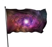 Drapeau 0,9 x 1,5 m extérieur décoratif bannière grand galaxie planète espace drôle drapeau couleur vive polyester cour extérieur inté