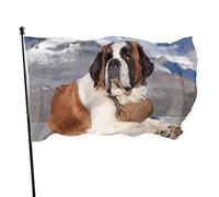 Drapeau 0,9 x 1,5 m extérieur décoratif Saint Bernard chien grande bannière couleurs vives Premium polyester Yard festival pour jardi
