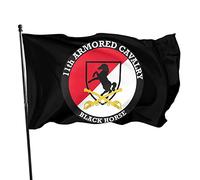 Drapeau 11e régiment de cavalerie blindée Black Horse Drapeaux 90X150cm