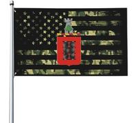 Drapeau 1E Brigade D'Artillerie De Campagne Décoratif Drapeaux Couleurs Vives Lavable Bannière À Œillets, Pour Balcon, Les Défilés, D'Intérieur, 90x150cm