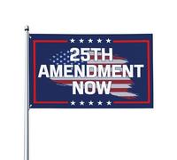 Drapeau « 25th Amendment Now » Vintage 2547 Drapeau américain de jardin 3x5 Bannière simple face