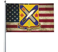 Drapeau 2E Régiment D'Infanterie Grand Drapeau Traditionnel Renforcé Avec Bannière, Pour Les Défilés, Balcon, Les Bureaux, 90x150cm