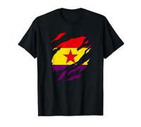 Drapeau 2ème République espagnole effet tridimensionnel 3D T-Shirt